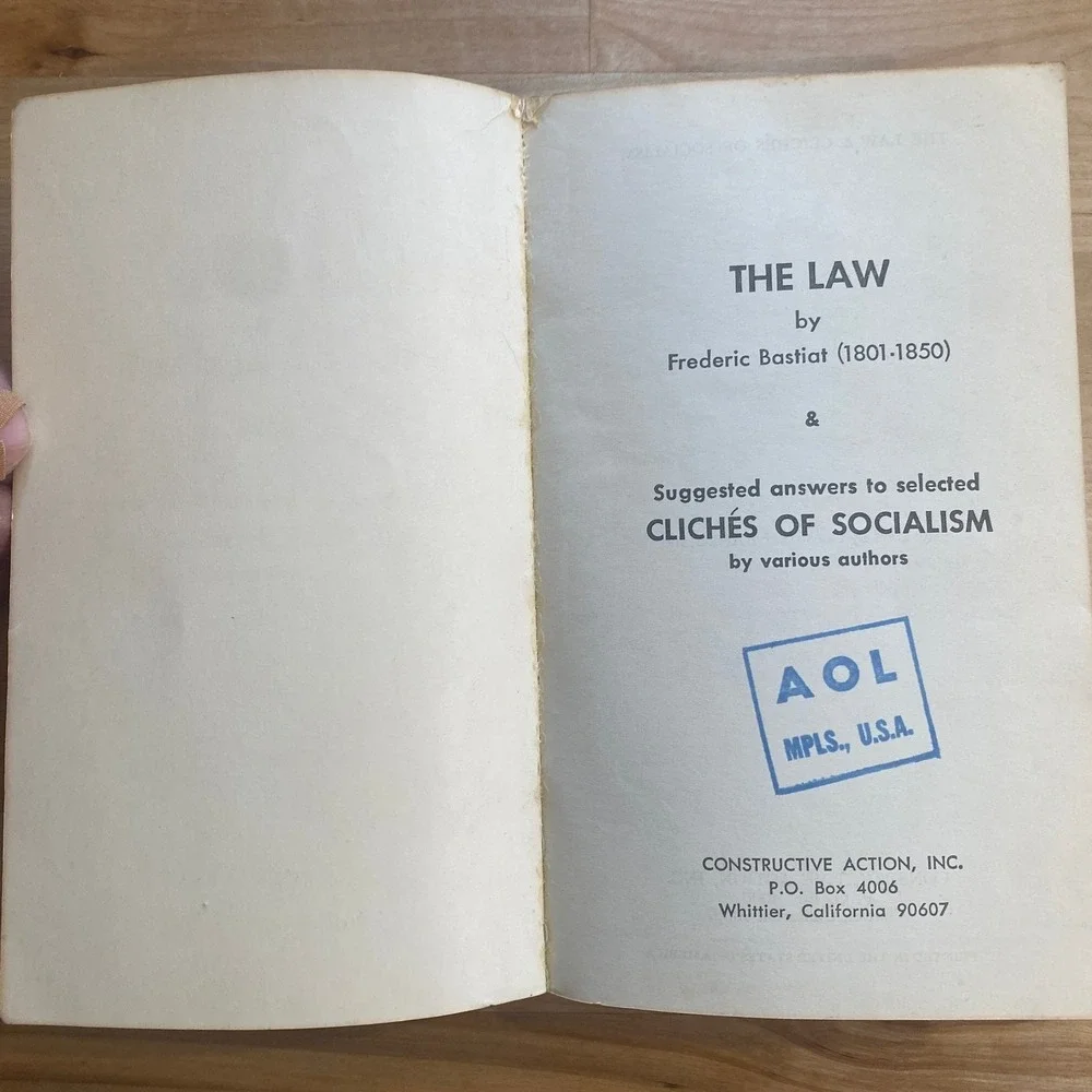 THE LAW & CLICHÉS OF SOCIALISM Bastiat, 1964 Anti-Socialist‎ Political Economy
